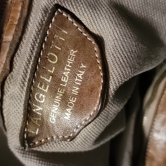 Langellotti Woven Tan Leather Tote Bag - Picture 3 of 5